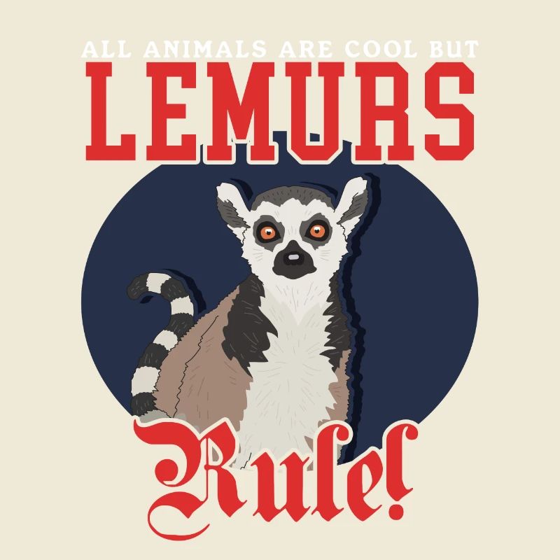 Lémurien à queue bouclée Lémurien à queue annelée Cadeau