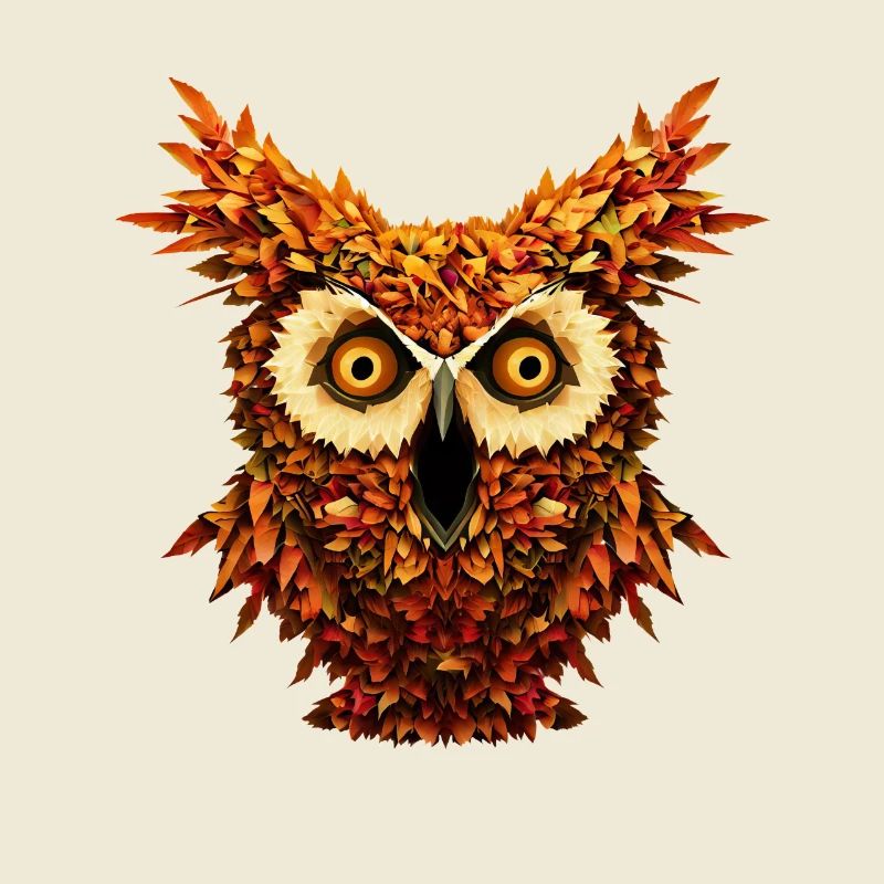 Herbst Eule Gruselige Halloween Eule