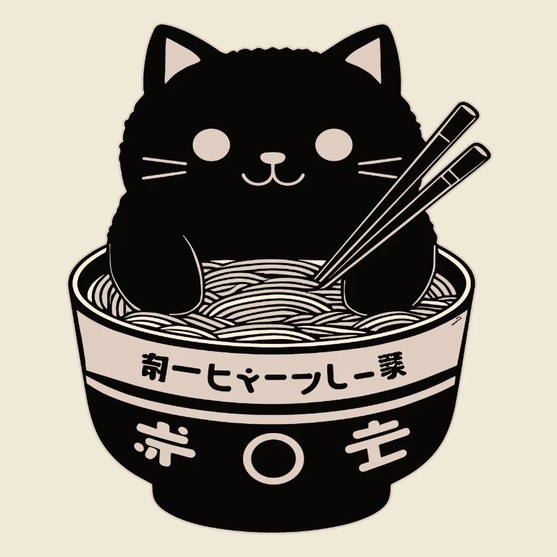 Ramen Powered Cat , classique