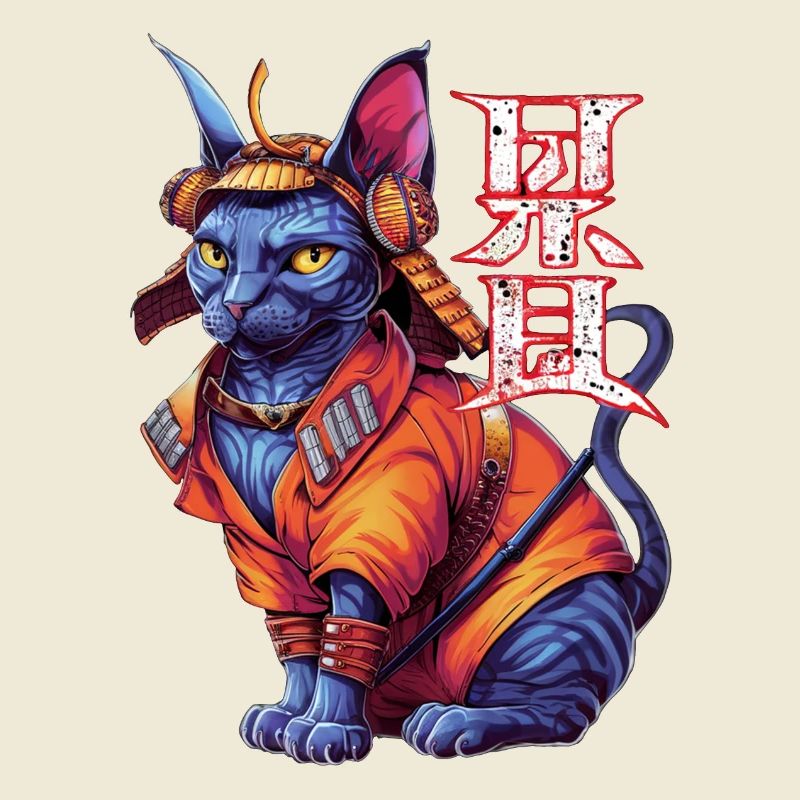 Samurai-Katze - Ninja-Kätzchen