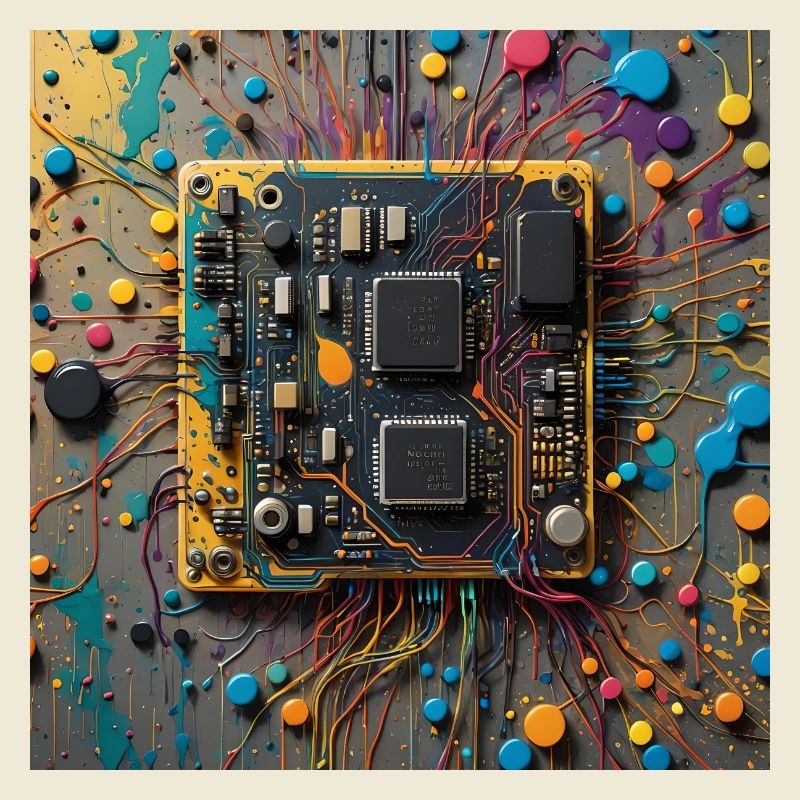 Microchip colored
