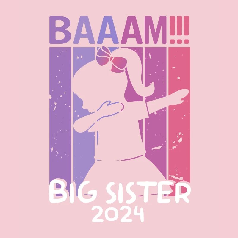 Mädchen Kinder Bääm! Große Schwester 2022 Design