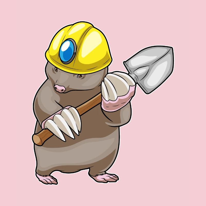 Mole Miner Shovel Mining
