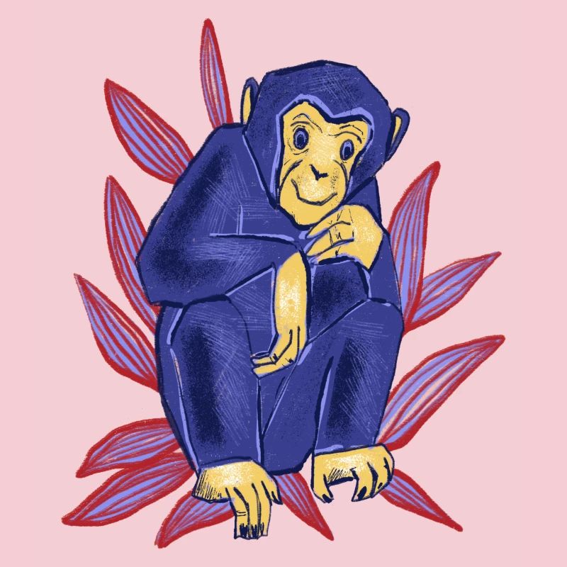 Singe bleu