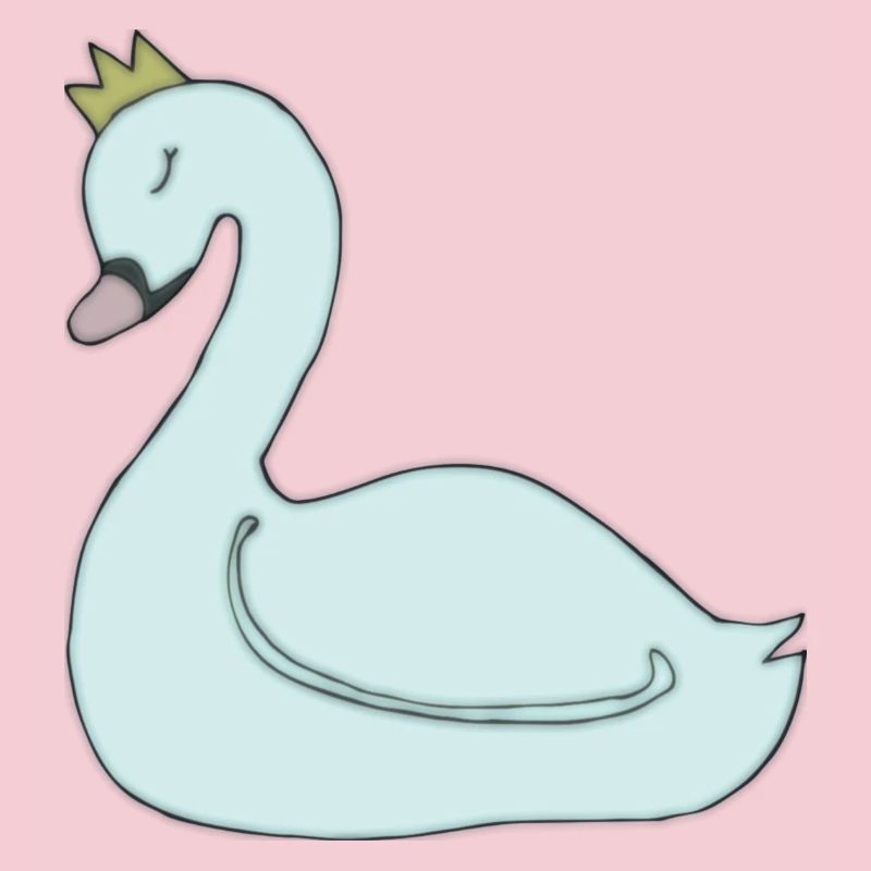 schwan hellblau