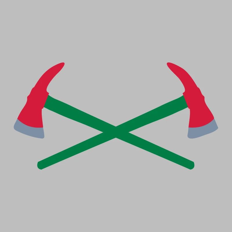 Hache de pompier croisée