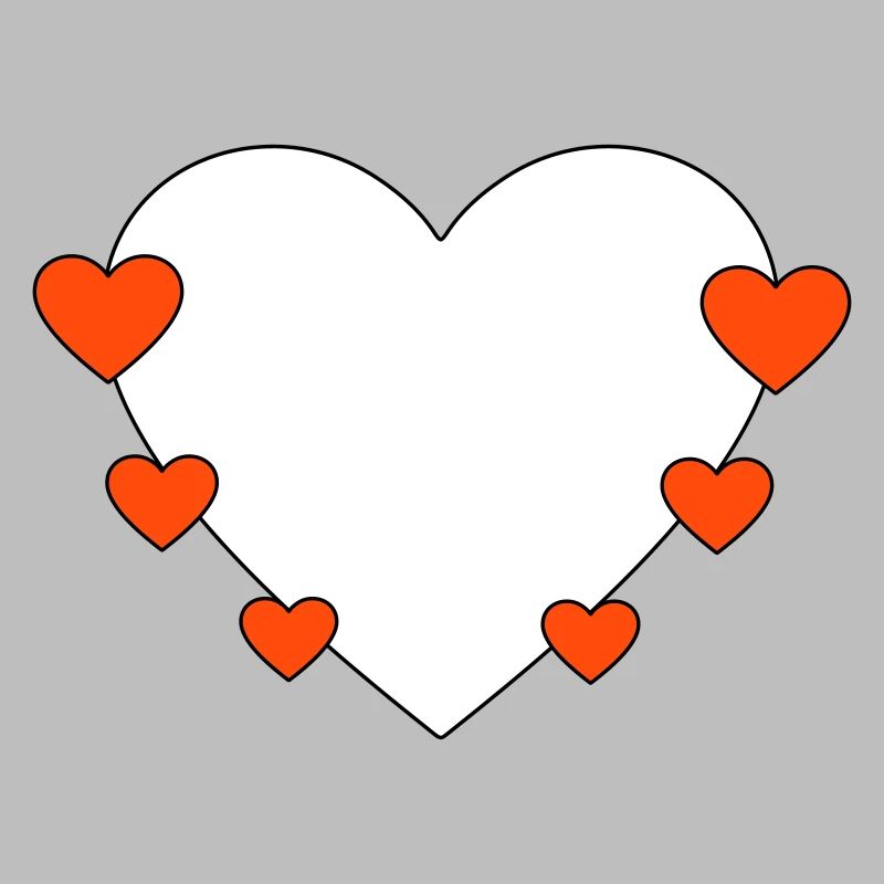 Heart with small hearts