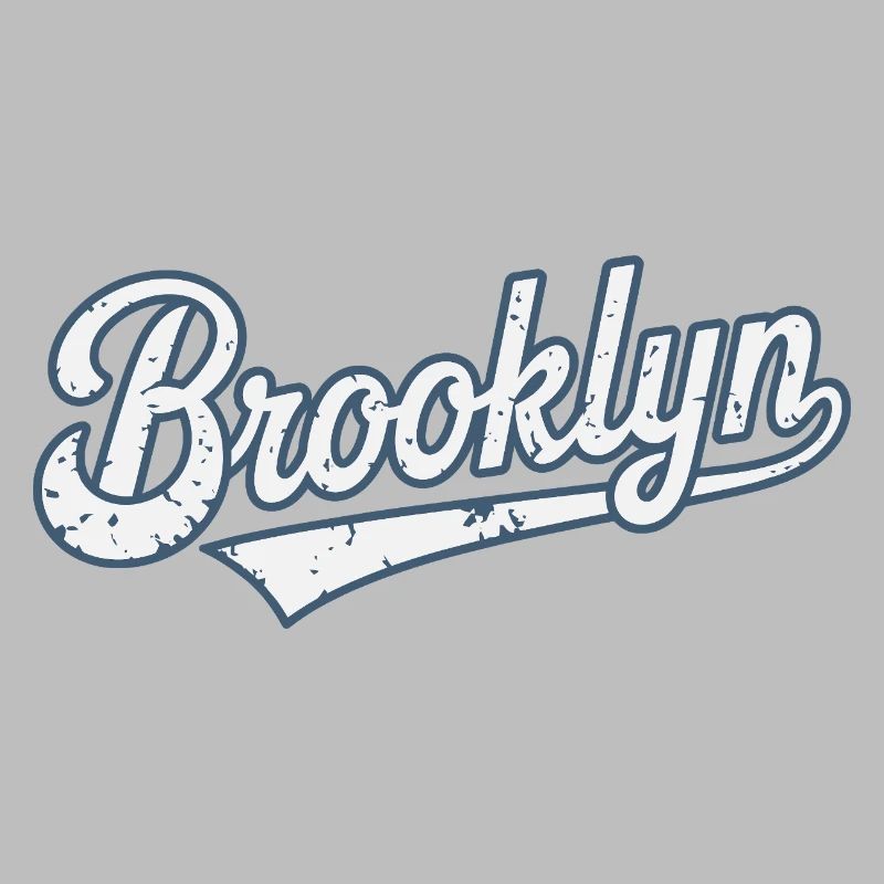 Brooklyn Vintage Worn Effect Typography