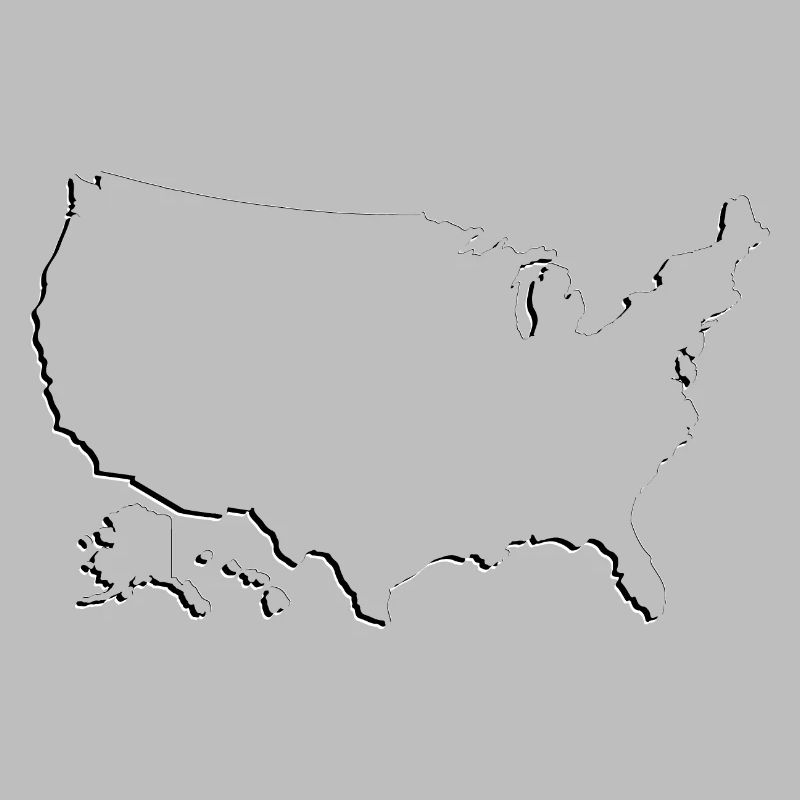 United States | Map | Shadow