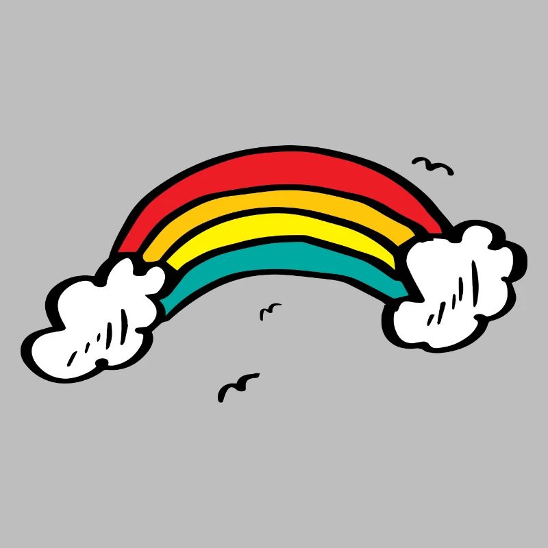 Lebendiger Regenbogenbogen