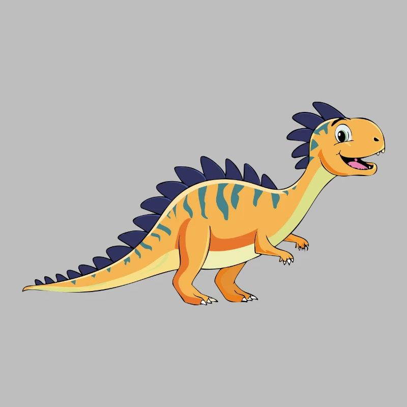 Cheerful dinosaur