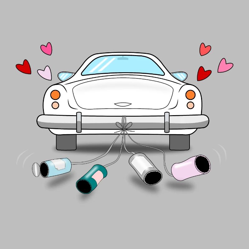 Wedding Car White Wedding