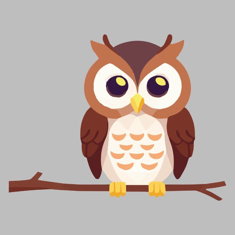 Uhu Eule Vogel auf Ast