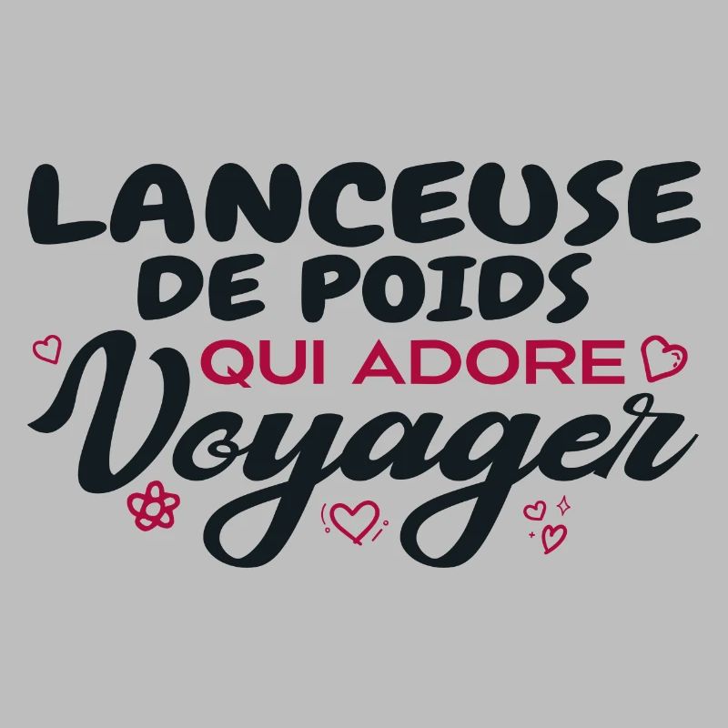 Lanceuse de poids globe-trotteuse passionnée de vo