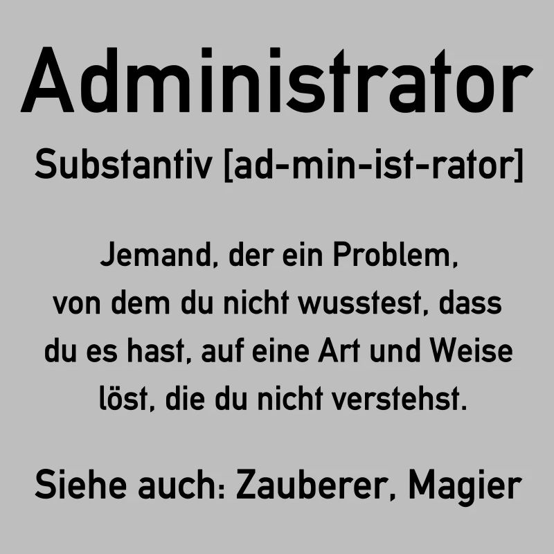 Administrator - Admin - In allen Vector Farben