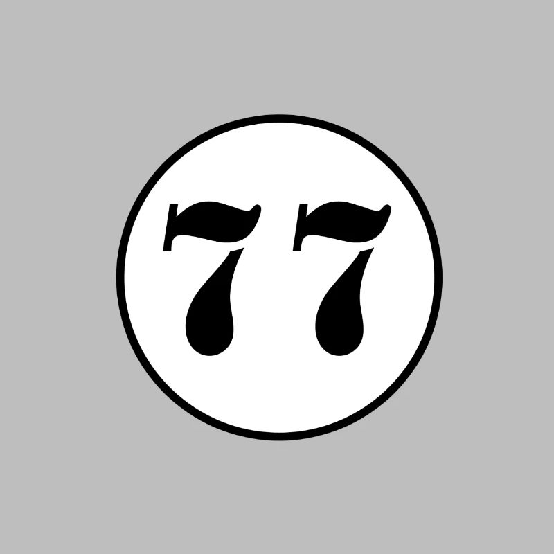 NUMMER 77 Siebenundsiebzig Geburtstag Geschenk