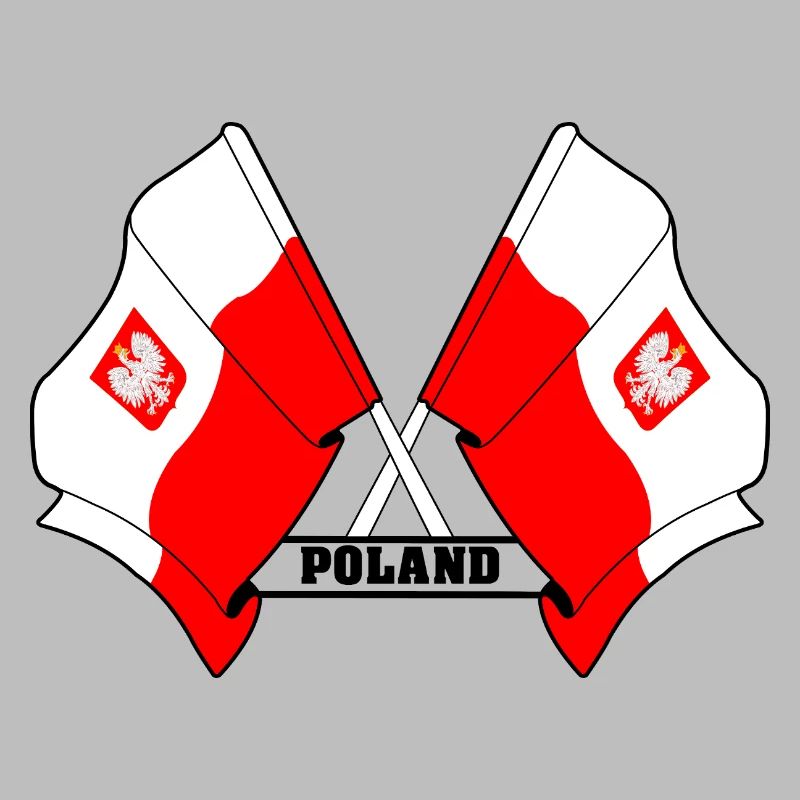 Les drapeaux de la Pologne