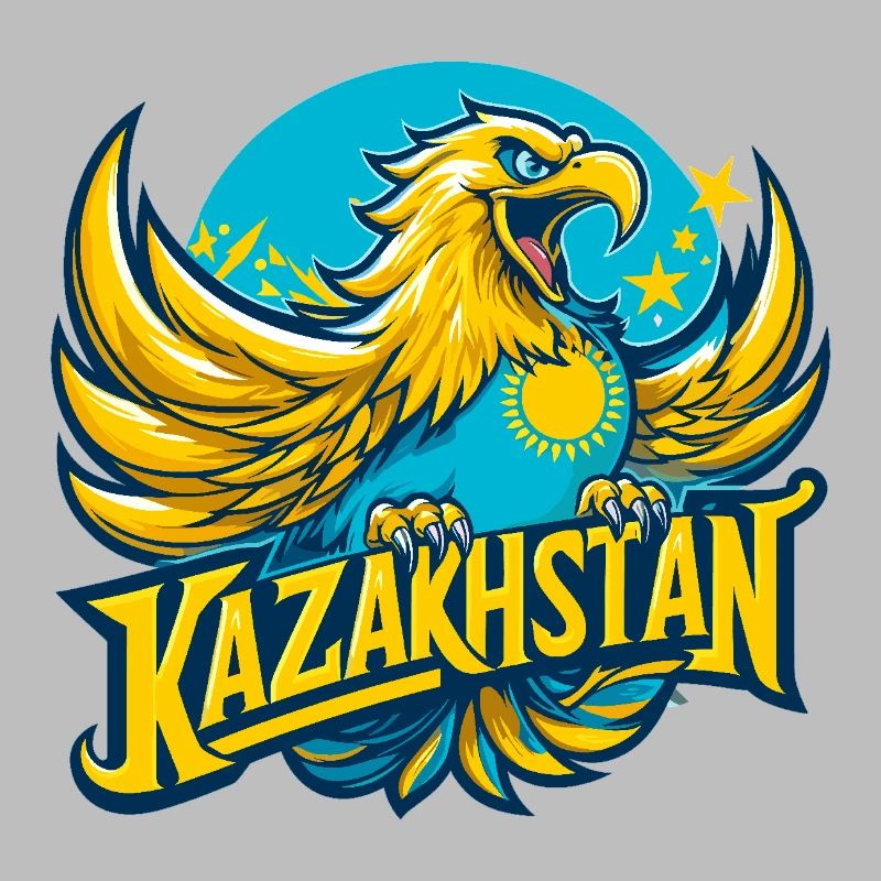 Kazakhstan Eagle Sun Flag Flag Gift