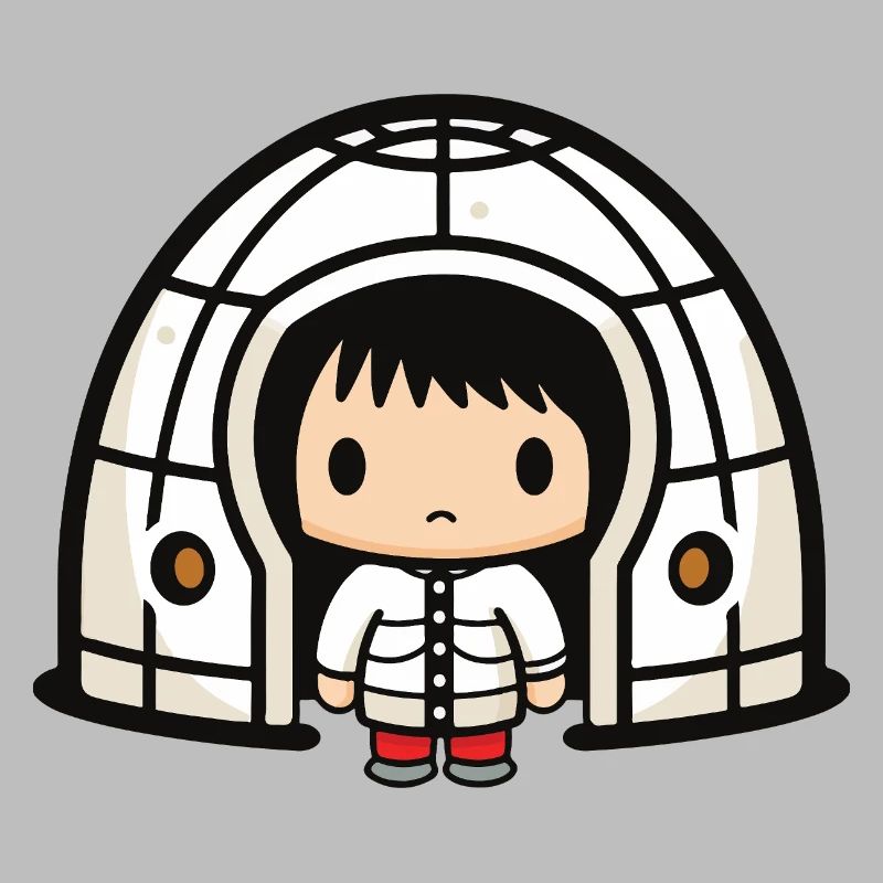 Winter Eskimo Igloo Comic