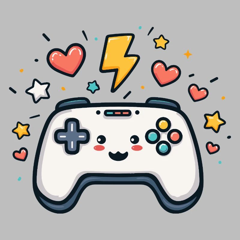Kawaii Spielcontroller Funkelnd