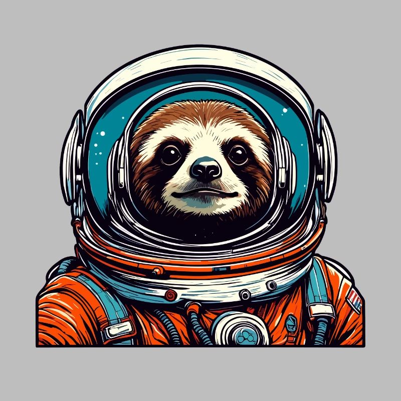 Astronaut / Space / Animal / Sloth / Spaceship