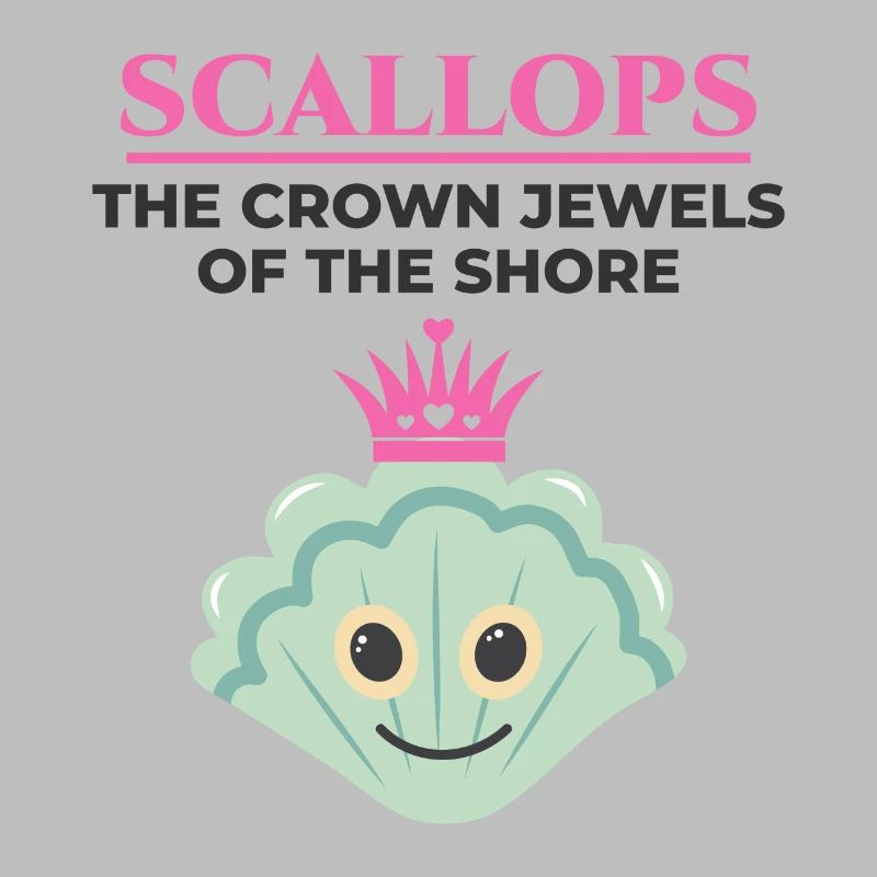 Scallop Seashells Collector Beachcomber Shellfish