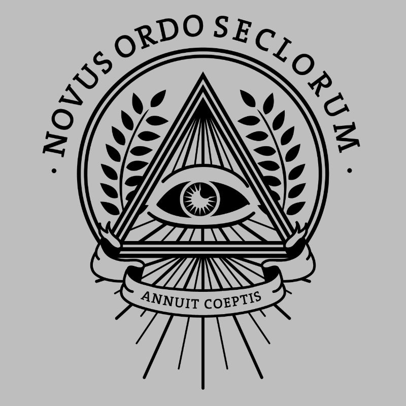 Francs-maçons de la pyramide de l’œil de conspiration des Illuminati