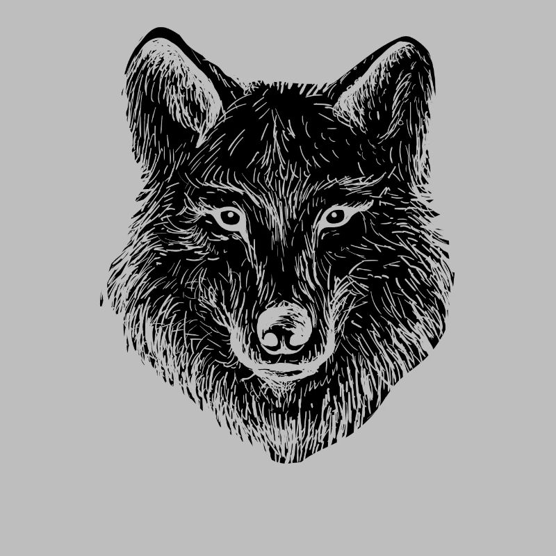 Wolf wolf head pack animal loner gift