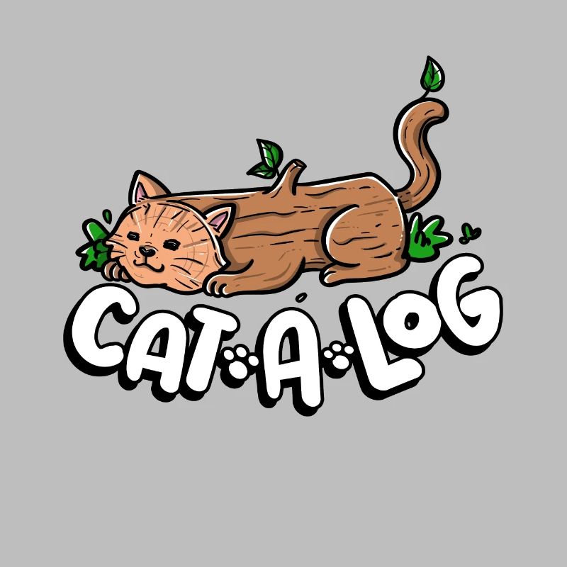 Funny Cat A Log Kitty Cat Kitten Tree Felling