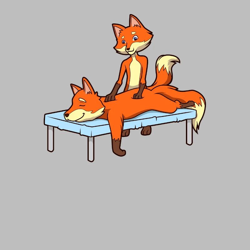 Fuchs massiert - Physiotherapie