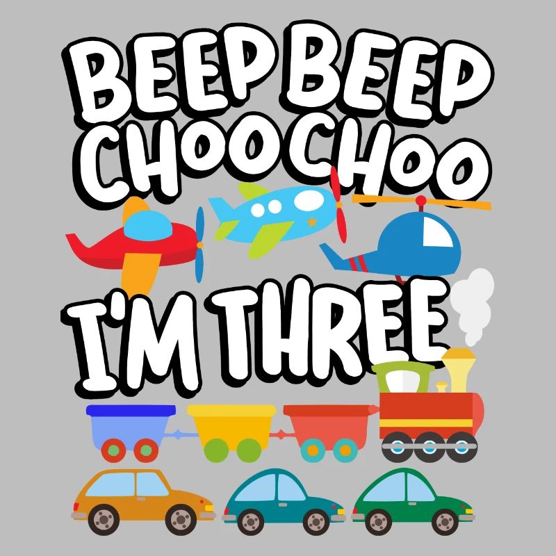 Beep Beep Choo Choo I'm Three Toy Train Car 3.