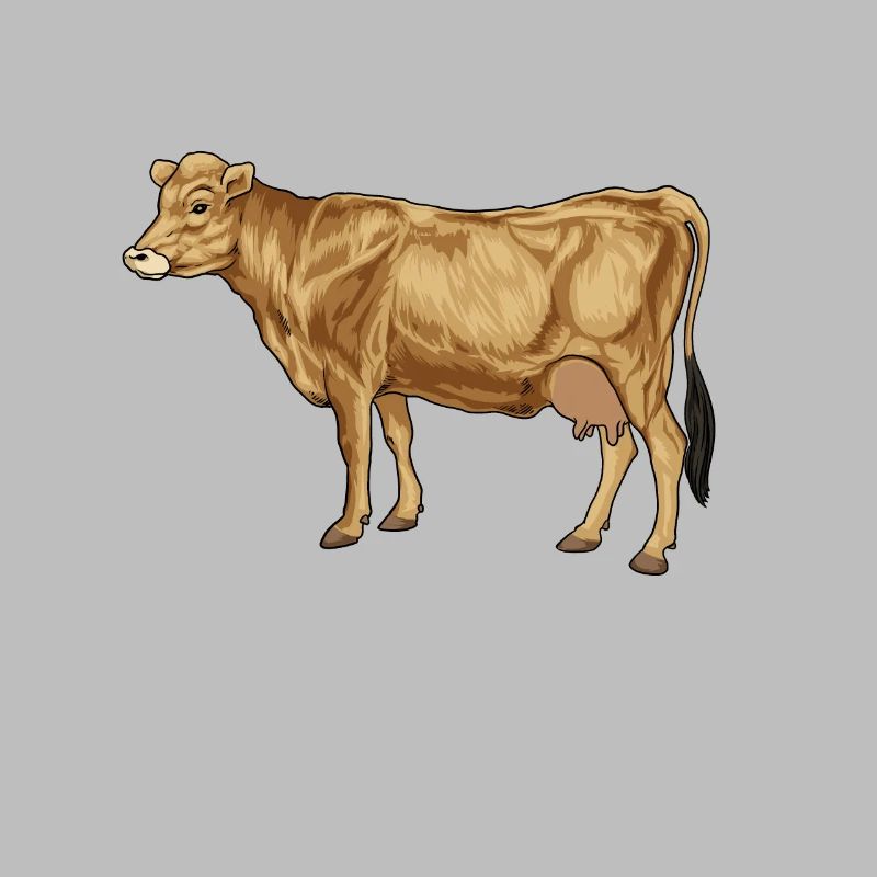Zeichnung eines Jersey Rind