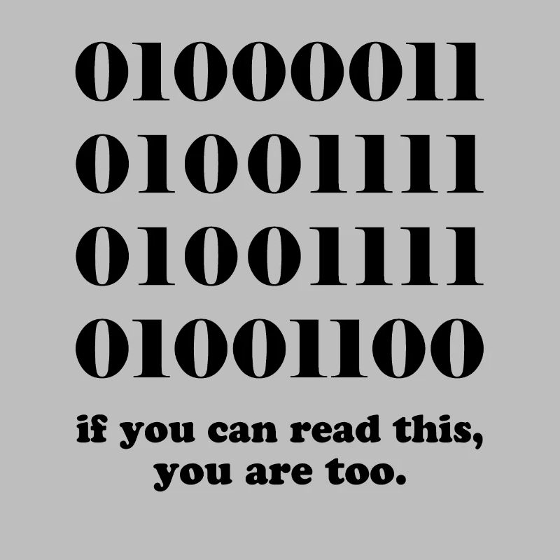 Cadeau développeurs de code binaire informatique