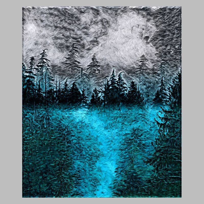Tranquil Forest at Night