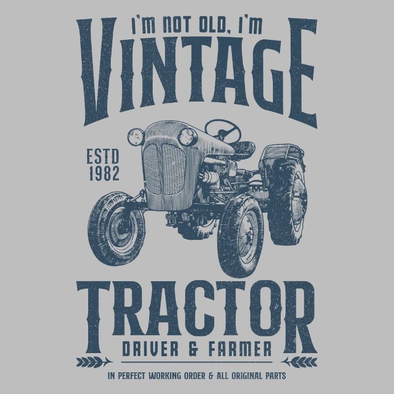 Oldtimer Traktor Bauer Geburtstag Jahrgang 1982