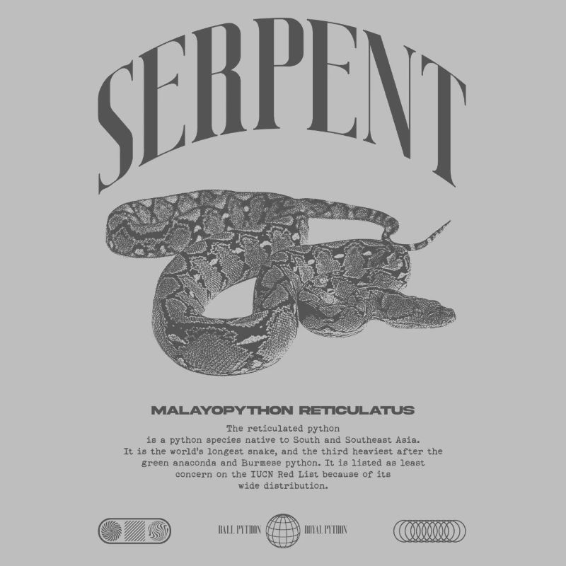 Reticulated Python Reptile Keeper Streetwear
