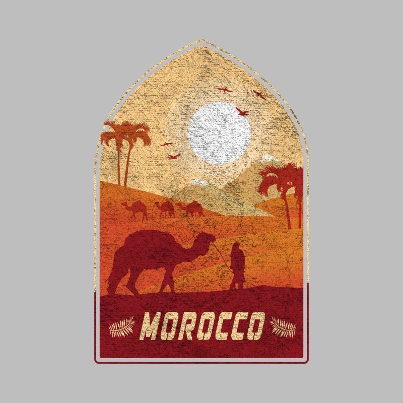 Marokko Vintage Kamel Design / Geschenkidee