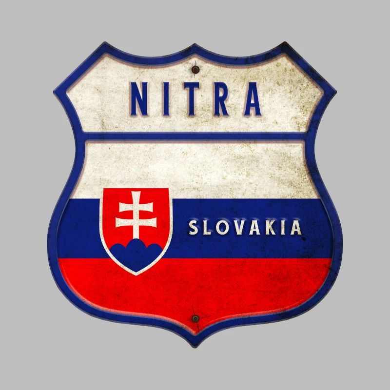 Drapeaux de Nitra Slovaquie