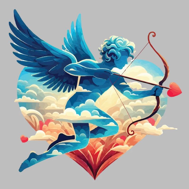 Celestial Cupid with Dreamy Wings
