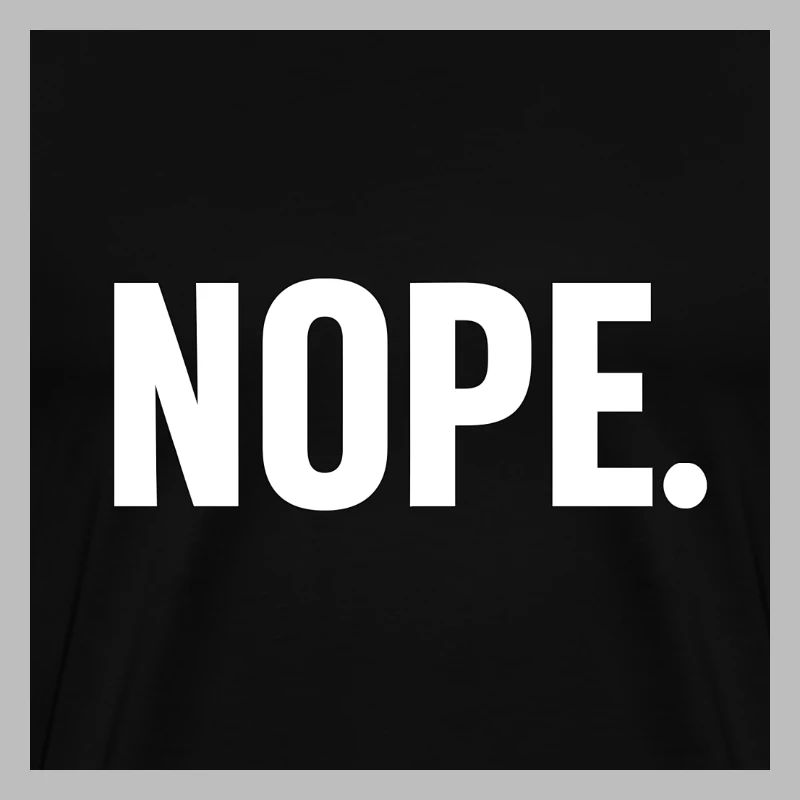 Minimalist NOPE Statement Design