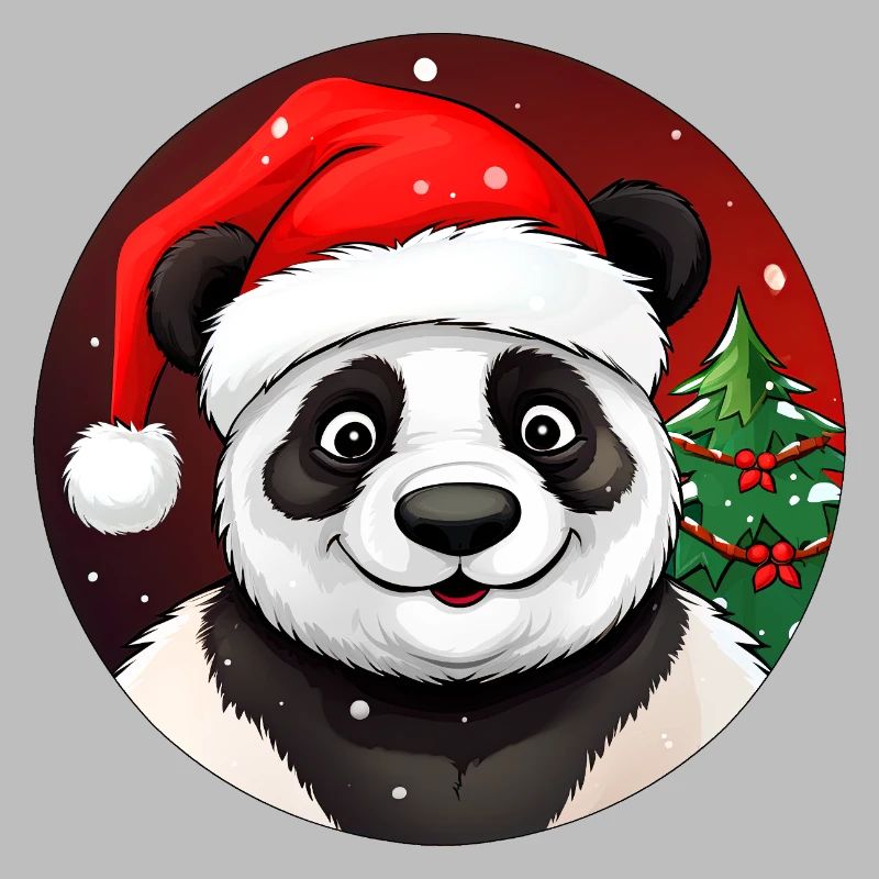 Panda de Noël