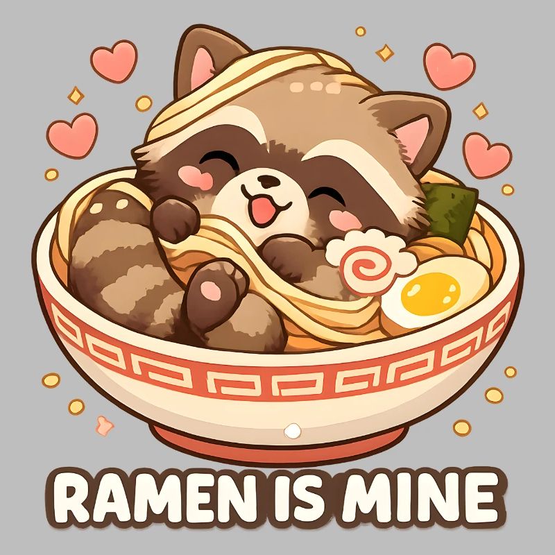 Ramen Waschbär Nudeln