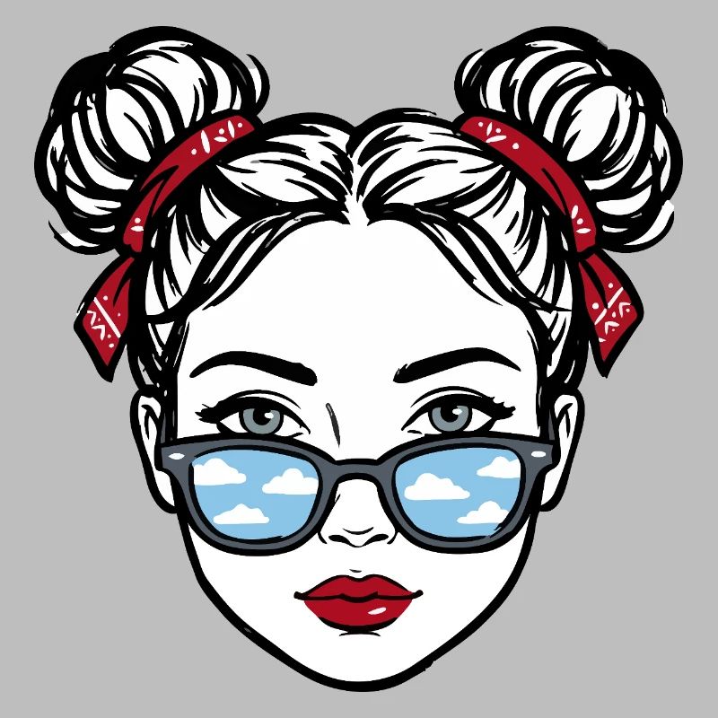Fille à lunettes Cloud Reflex Pop Art