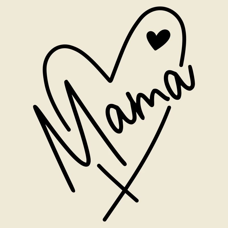 Mama Herz Mutter Kind Liebe Muttertag Geschenk
