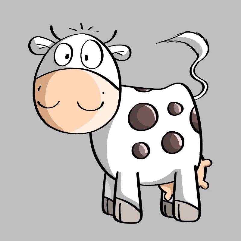 Funny Dotted Cow - Cows - Comic - Kids