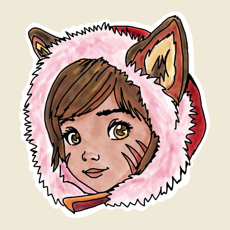 Rotkäppchen als kleiner Wolf