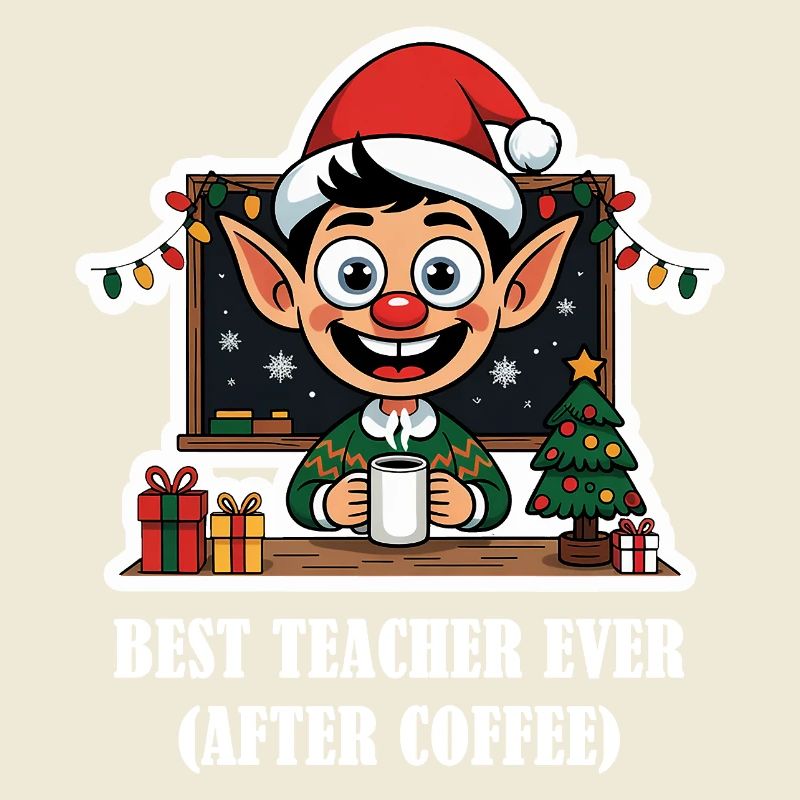 Lehrer Weihnachten – Bester Lehrer nach dem Kaffee