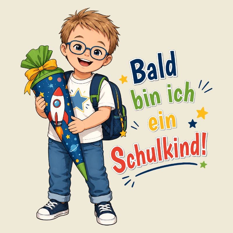 Bald bin ich ein Schulkind – Down Syndrom Junge