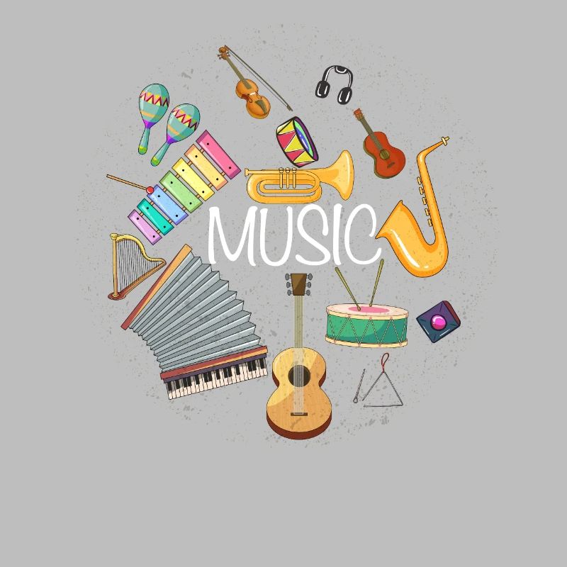 Music Instruments Circle Art