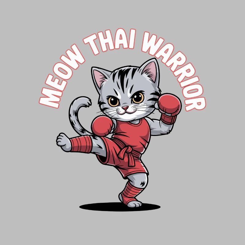 Chat combattant de style thaïlandais